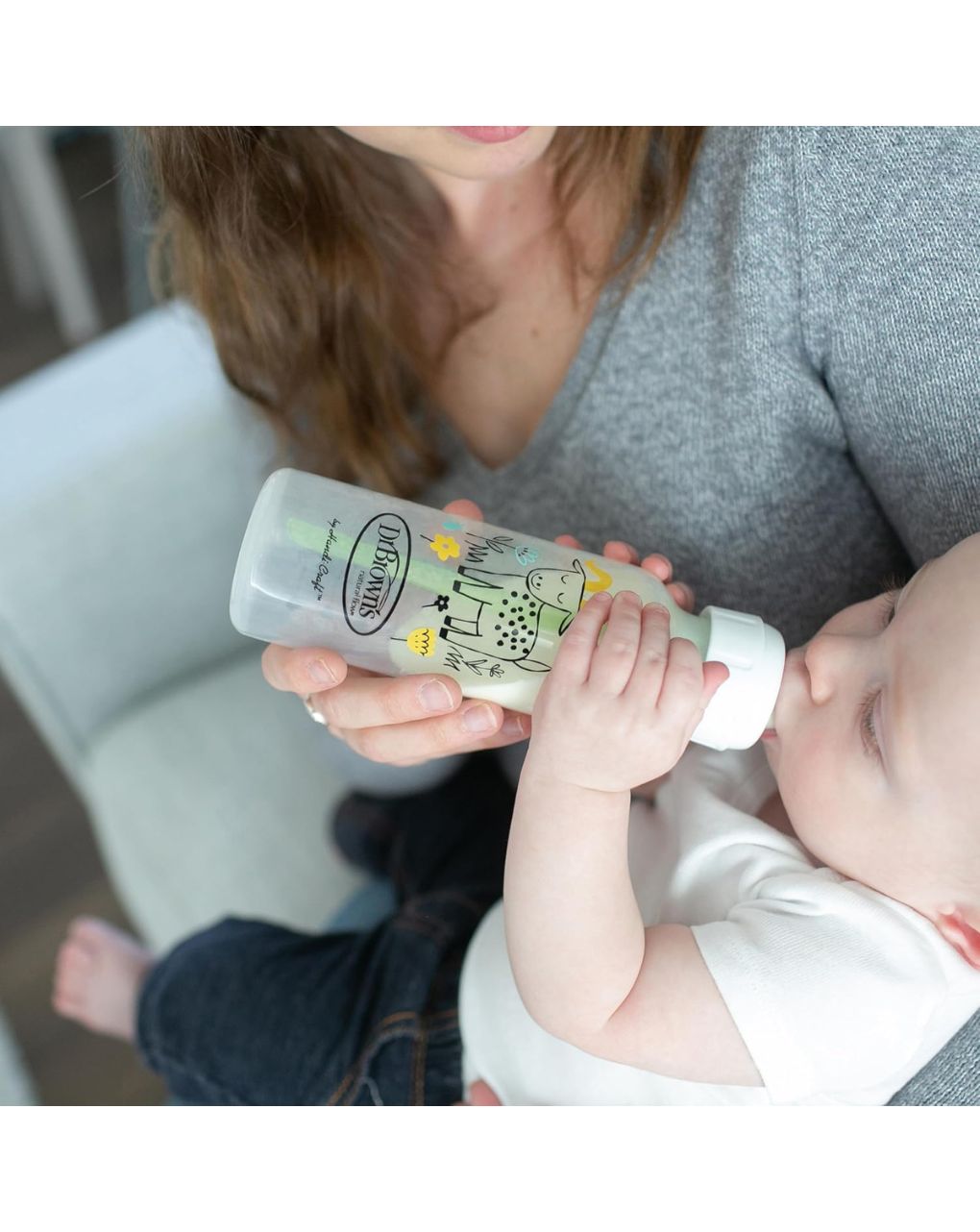 Dr. brown's options+ πλαστικό μπιμπερό με φαρδύ λαιμό 250ml κατσικούλα sb81107 - Dr Browns