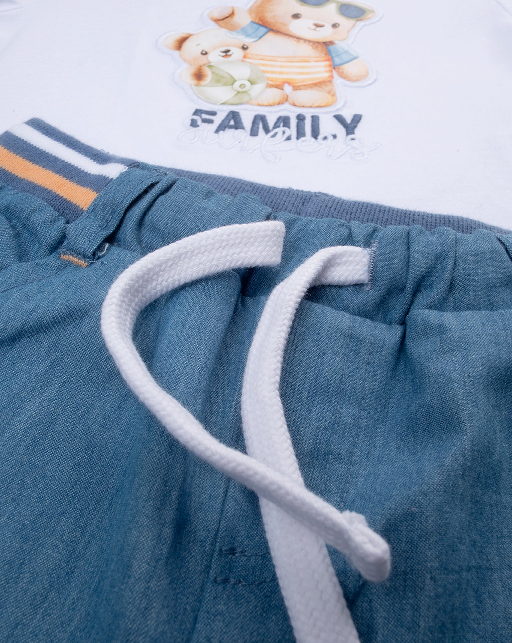 βρεφικό σετ t-shirt και σορτσάκι family surfers για αγόρι - Prénatal