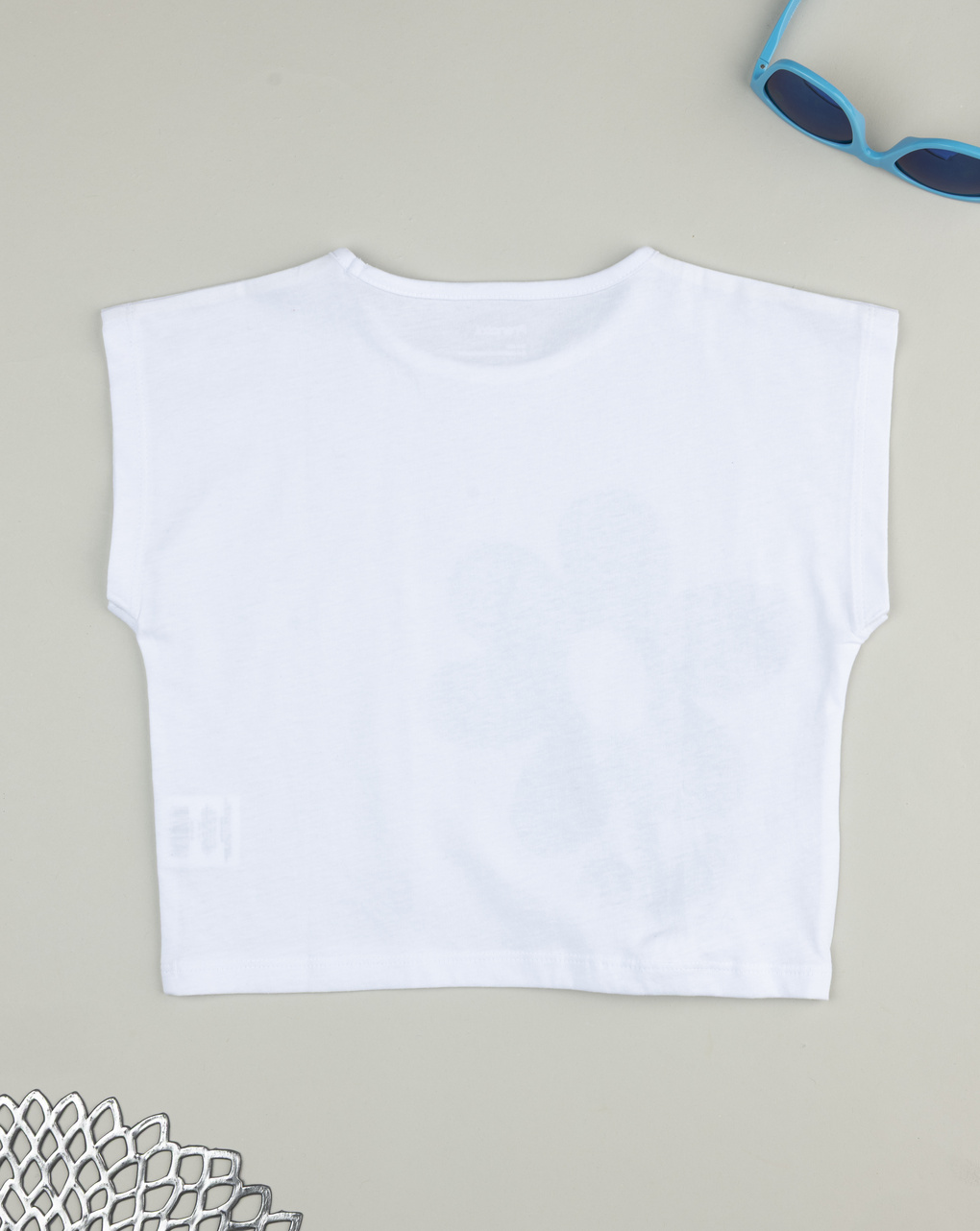 παιδικό t-shirt λευκό με λουλούδι για κορίτσι - Prénatal