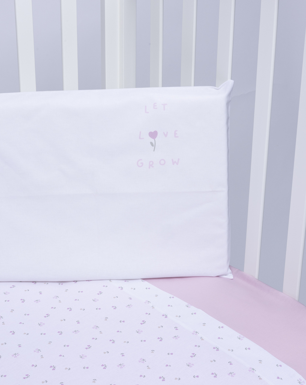 βρεφικό σετ για κρεβάτι φλοράλ ροζ πακέτο x3 - Prénatal