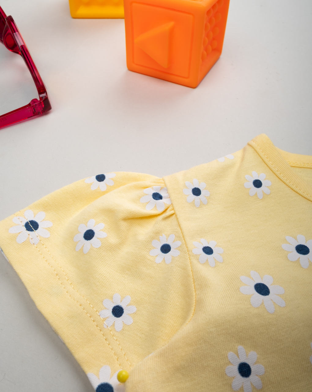 βρεφικό t-shirt κίτρινο με μαργαρίτες για κορίτσι - Prénatal