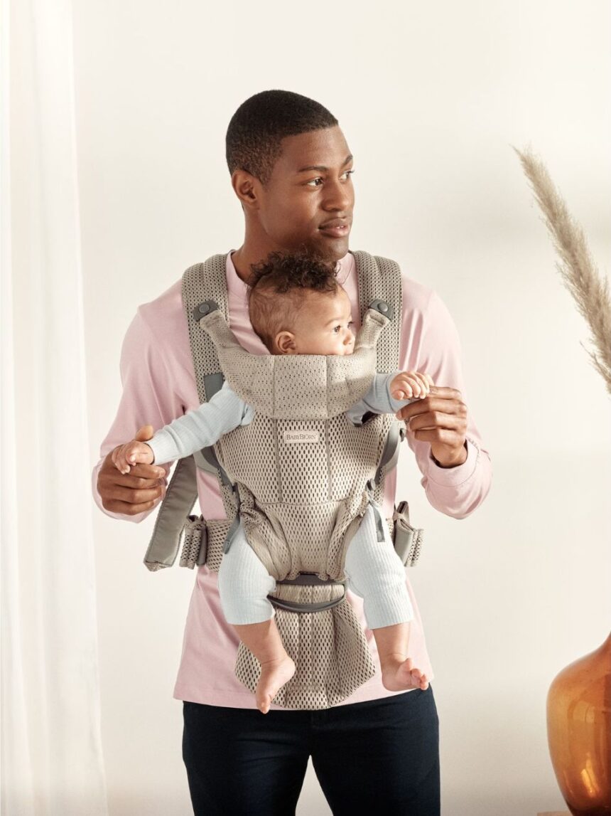 Babybjorn μάρσιπος move 3d mesh grey beige - Baby Bjorn