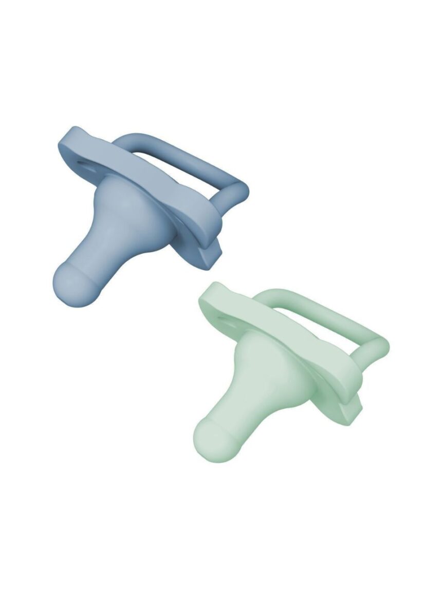 Dr. brown's πιπίλα σιλικόνης 0-6m blue/green ps12008 - Dr Browns