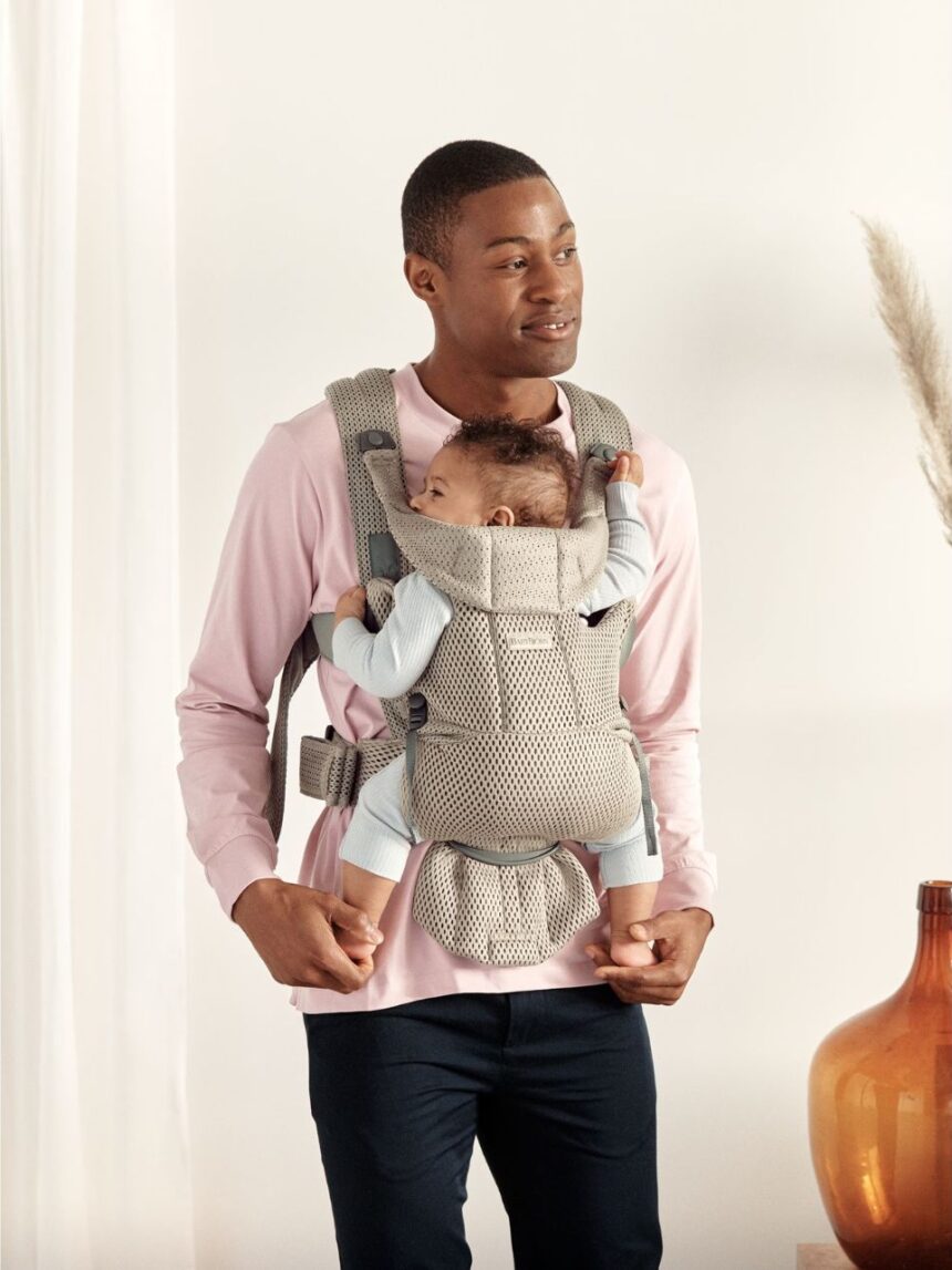 Babybjorn μάρσιπος move 3d mesh grey beige - Baby Bjorn