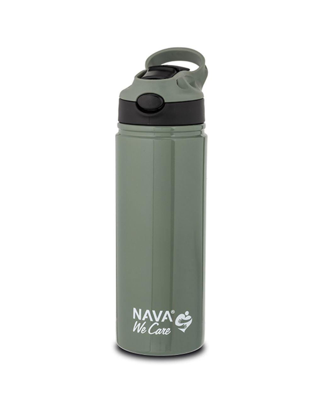 Nava θερμός μπουκάλι ανοξείδωτο "we care" πράσινο 500ml 10-016-053 - Nava
