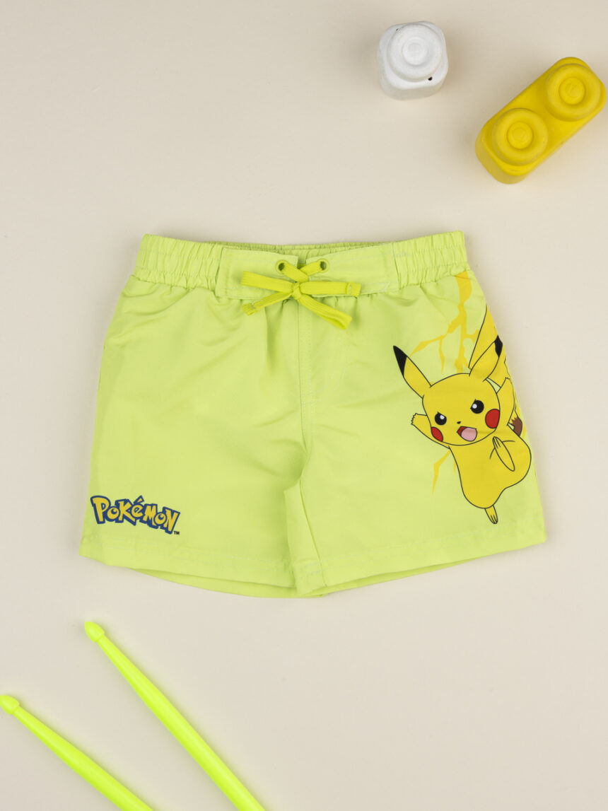 παιδικό μαγιό boxer λαχανί pikachu για αγόρι - Prénatal