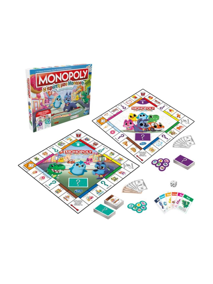 Hasbro επιτραπέζιο η πρώτη μου monopoly f4436 - Monopoly
