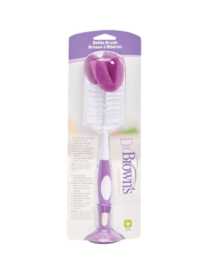 Dr. brown's βούρτσα καθαρισμού μπιμπερό χρωματιστές (4 σχέδια) ac023 - Dr Browns