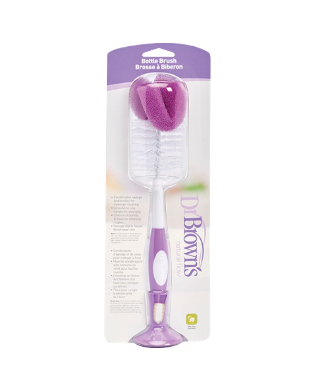 Dr. brown's βούρτσα καθαρισμού μπιμπερό χρωματιστές (4 σχέδια) ac023 - Dr Browns