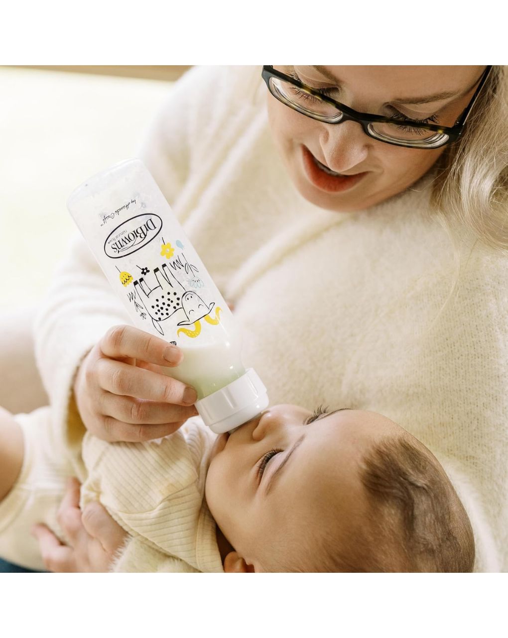 Dr. brown's options+ πλαστικό μπιμπερό με φαρδύ λαιμό 250ml κατσικούλα sb81107 - Dr Browns