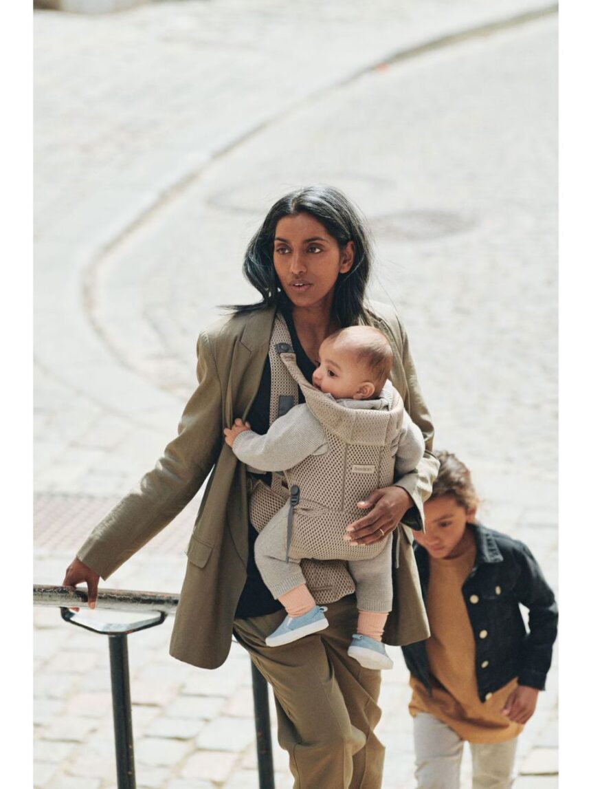 Babybjorn μάρσιπος move 3d mesh grey beige - Baby Bjorn