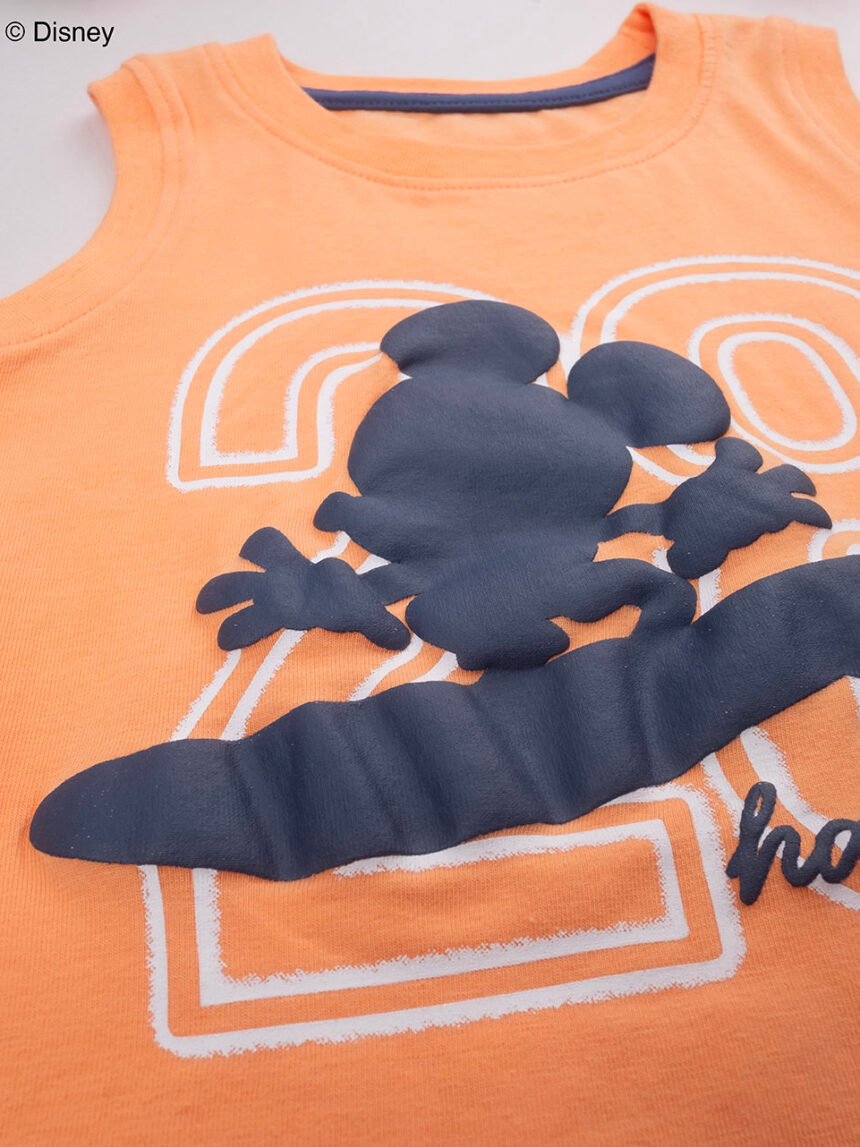 βρεφική μπλούζα πορτοκαλί mickey για αγόρι - Prénatal