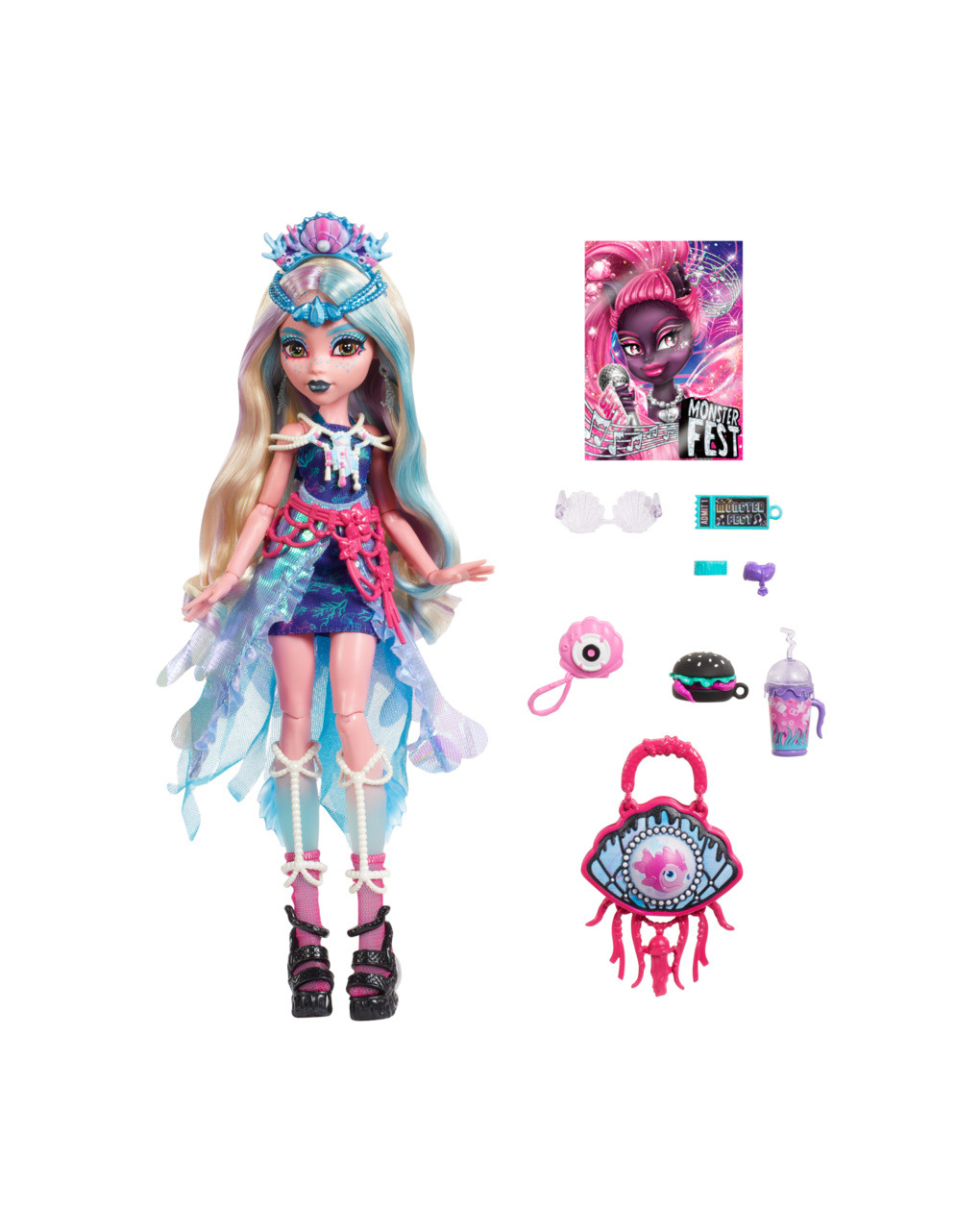 Monster high κούκλα monster fest-lagoona hxh82 - Monster High