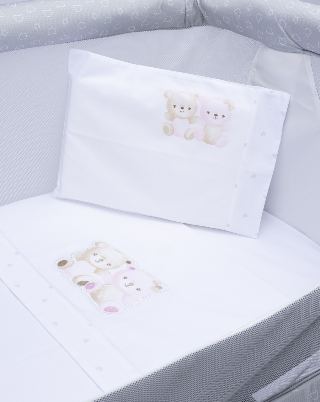 βρεφικό σετ για λίκνο/πορτ-μπεμπέ με αρκουδάκια πακέτο x3 - Prénatal