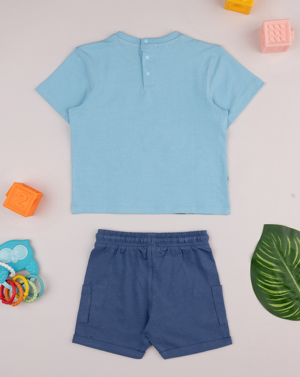 βρεφικό σετ t-shirt και σορτσάκι surf για αγόρι - Prénatal
