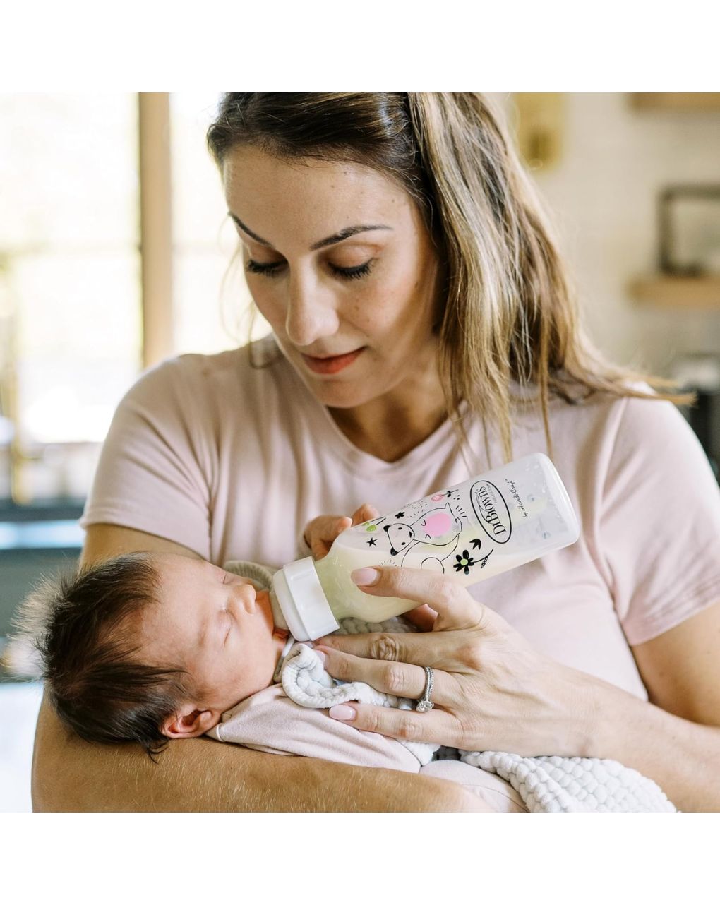 Dr. brown's options+ πλαστικό μπιμπερό 2τμχ με στενό λαιμό σκιουράκι+κατσικούλα 250ml sb82042 - Dr Browns