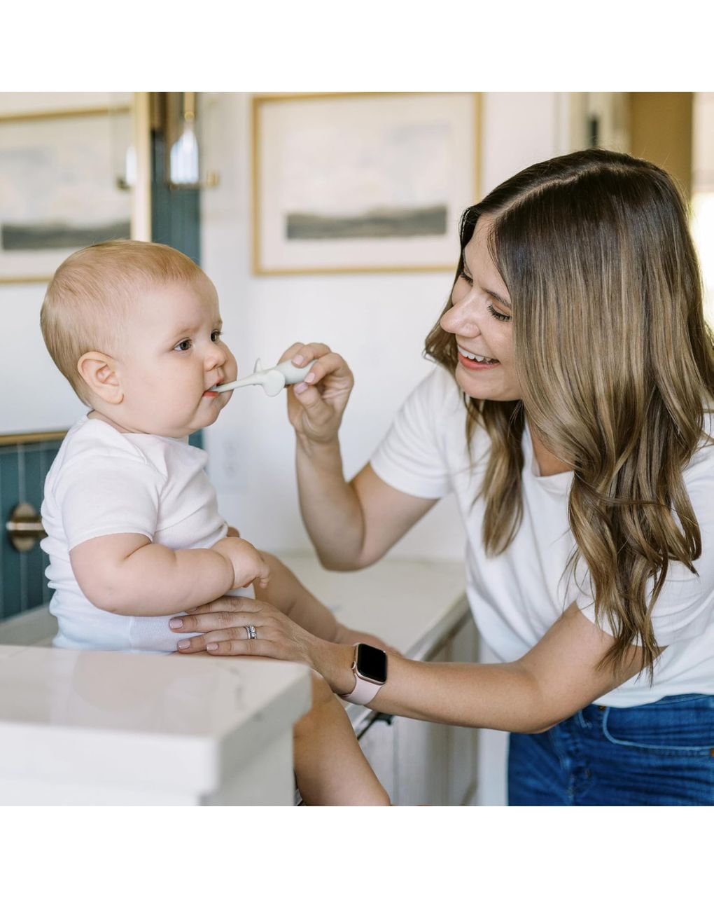 Dr. brown's βρεφική οδοντόβουρτσα ελεφαντάκι mint hg016 - Dr Browns