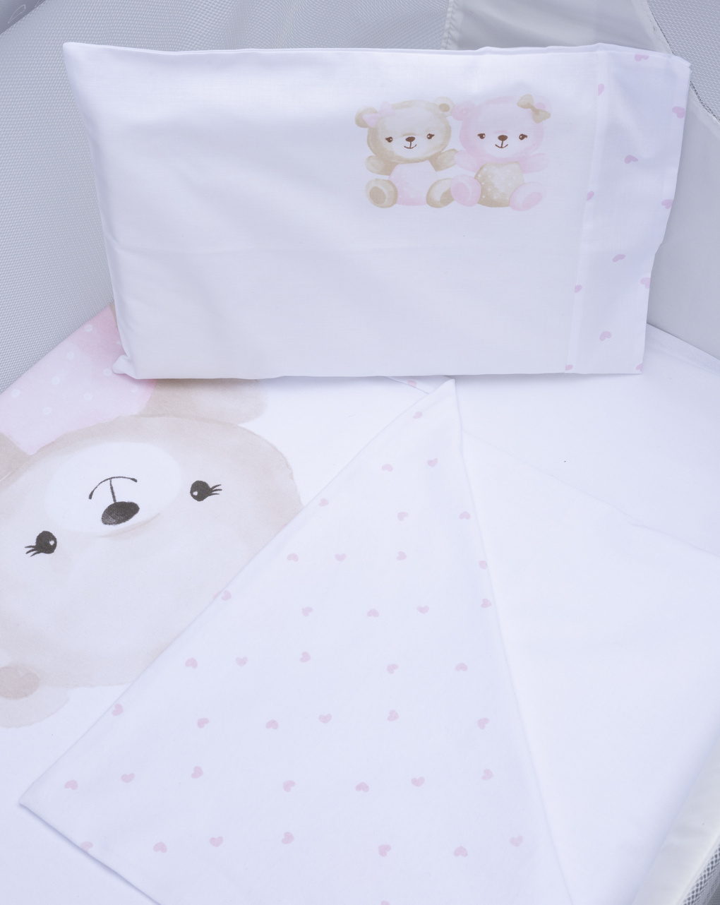 βρεφική κουβέρτα για λίκνο/πορτ-μπεμπέ με αρκουδάκια - Prénatal
