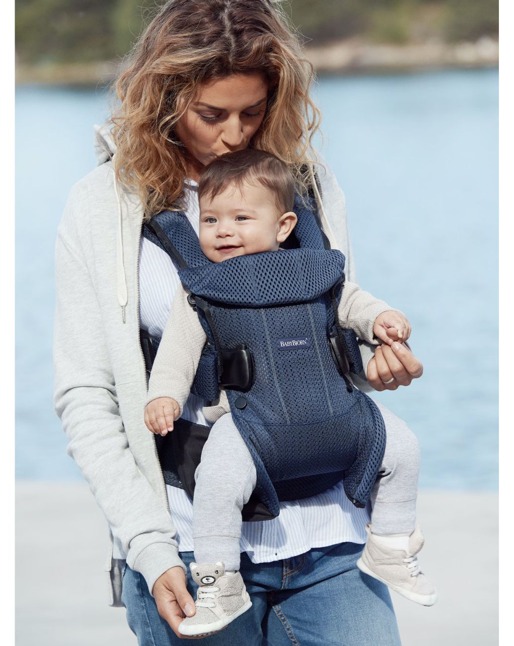 Babybjοrn μάρσιπος one air 3d mesh navy blue - Baby Bjorn