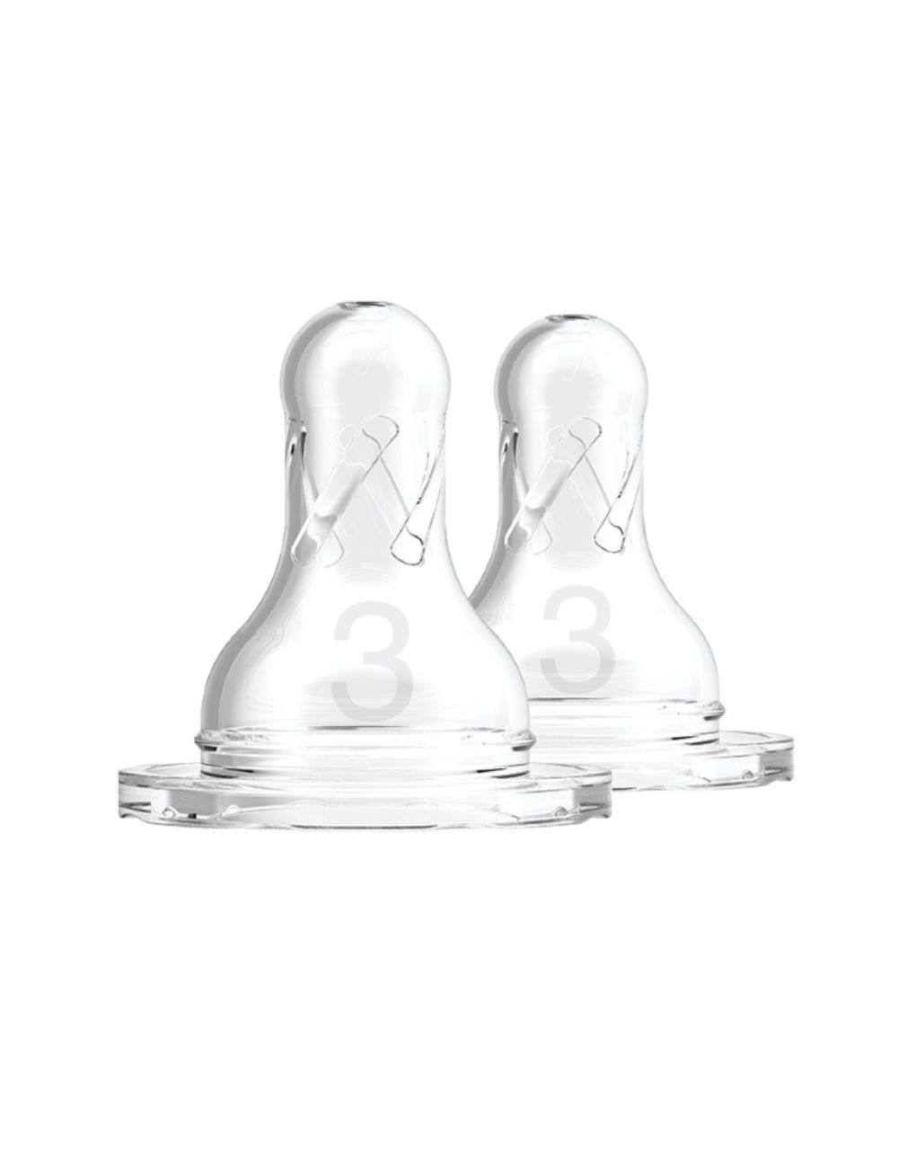 Dr. brown's options+ θηλές σιλικόνης γρήγορης ροής level 3 με στενό λαιμό 6m+ 112.70.1hc.095