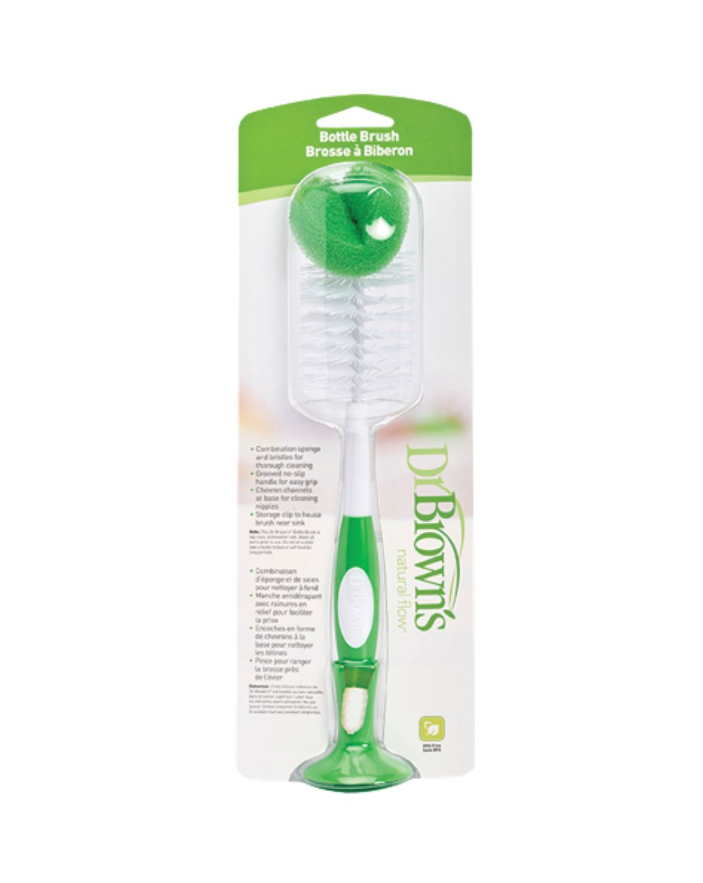 Dr. brown's βούρτσα καθαρισμού μπιμπερό χρωματιστές (4 σχέδια) ac023 - Dr Browns