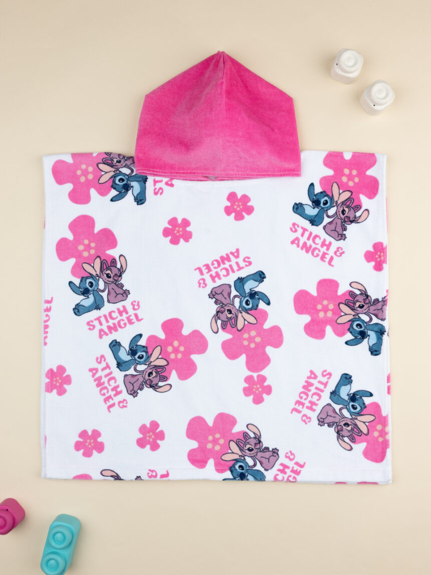 βρεφικό πόντσο θαλάσσης λευκό stitch&angel για κορίτσι - Prénatal