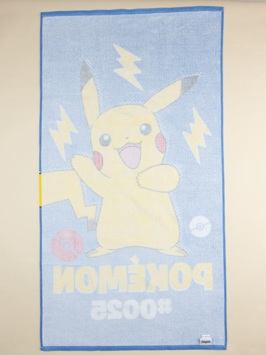 παιδική πετσέτα θαλάσσης μπλε pokémon για αγόρι - Prénatal