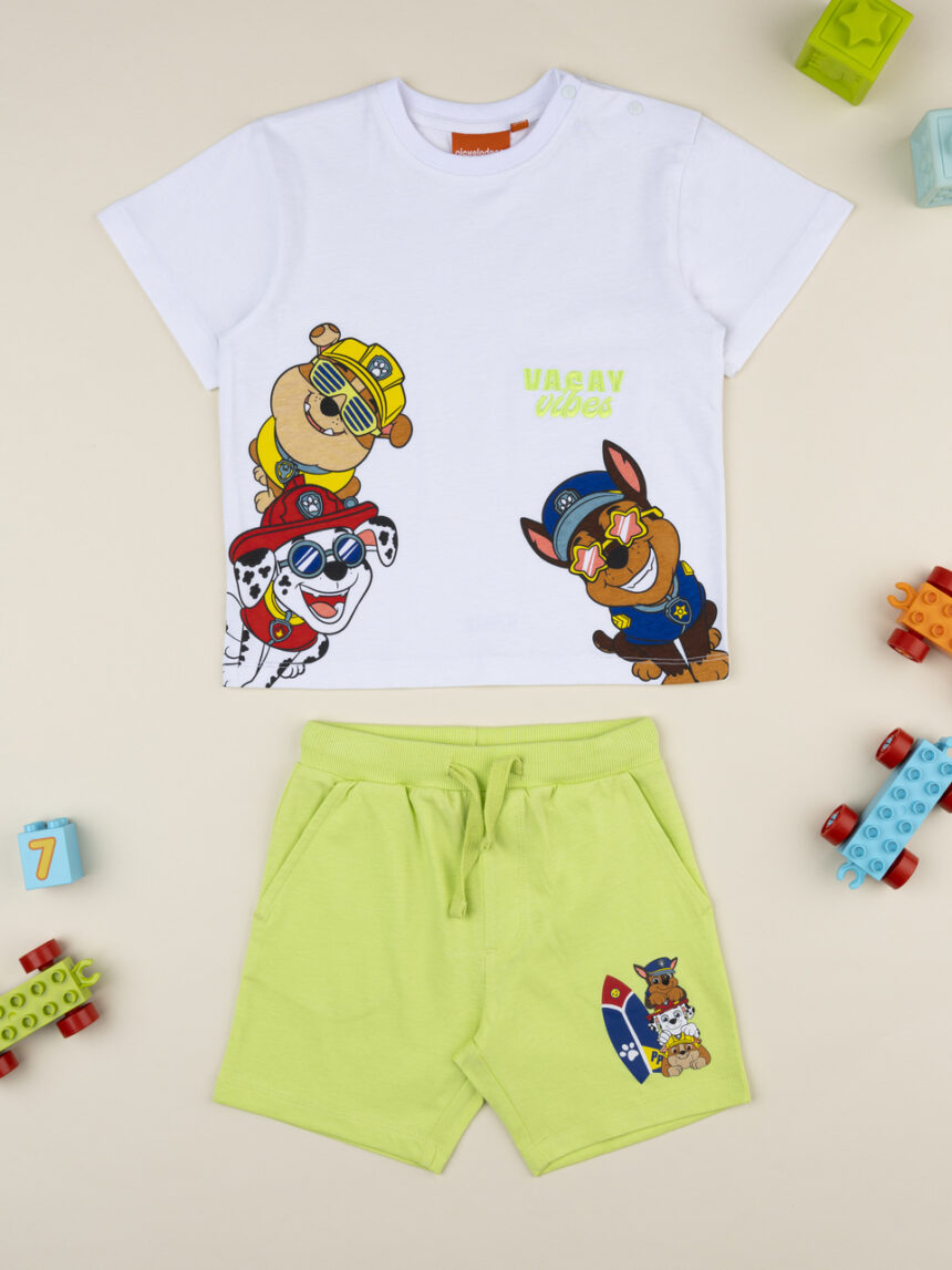 βρεφικό σετ t-shirt και σορτσάκι paw patrol για αγόρι - Prénatal