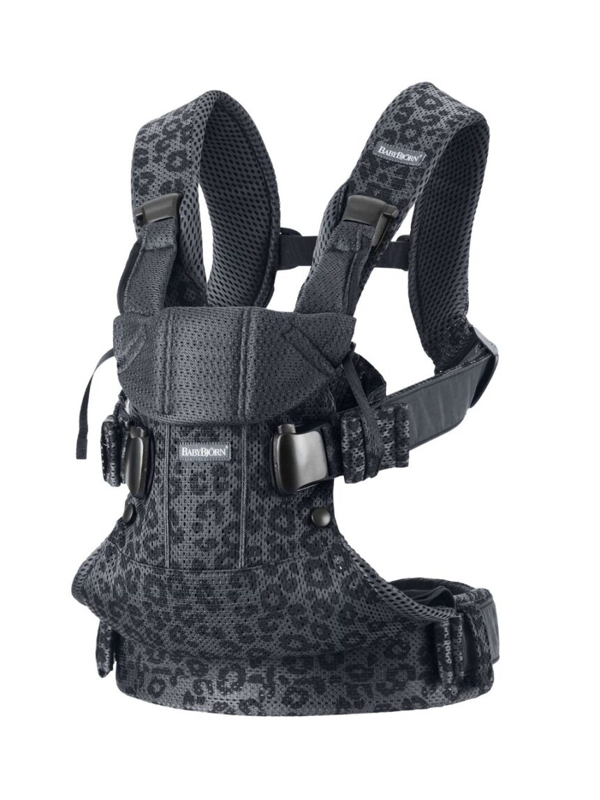 Babybjorn μάρσιπος one air 3d mesh anthracite/leopard - Baby Bjorn
