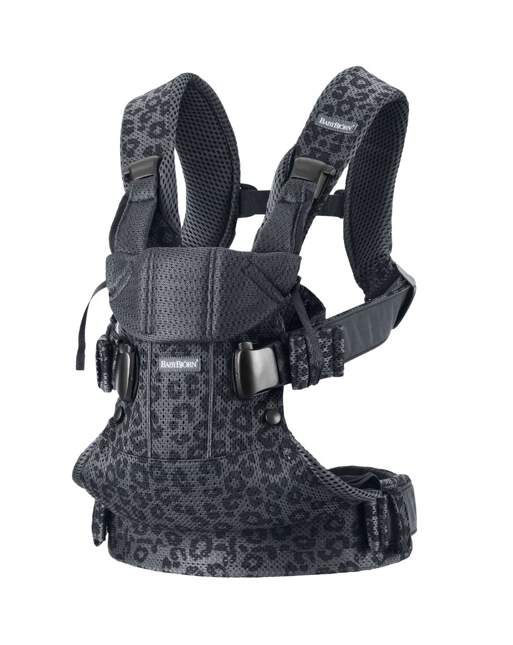 Babybjorn μάρσιπος one air 3d mesh anthracite/leopard - Baby Bjorn