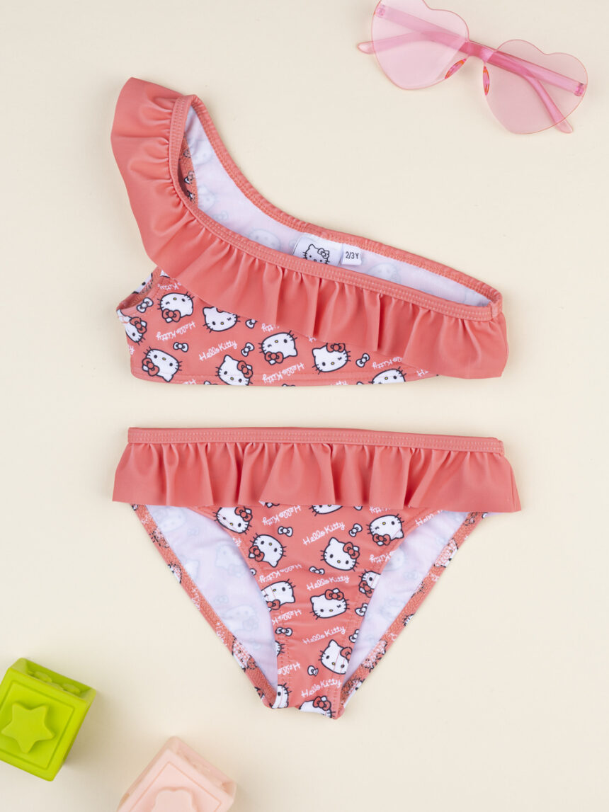 παιδικό μαγιό μπικίνι σομόν hello kitty για κορίτσι - Prénatal