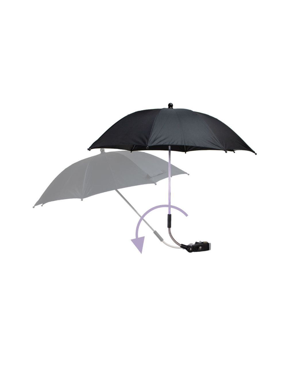 Dooky ομπρέλα καροτσιού με δείκτη προστασίας upf 50+ black dk-5728251 - Dooky