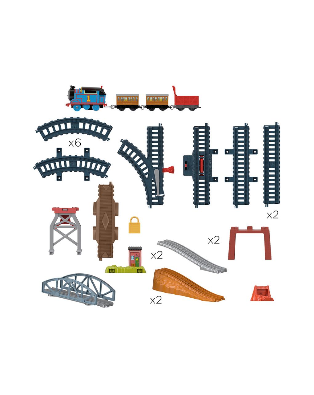 Mattel fisher price τόμας το τρενάκι 3 διαδρομές hgx64 - THOMAS & FRIENDS