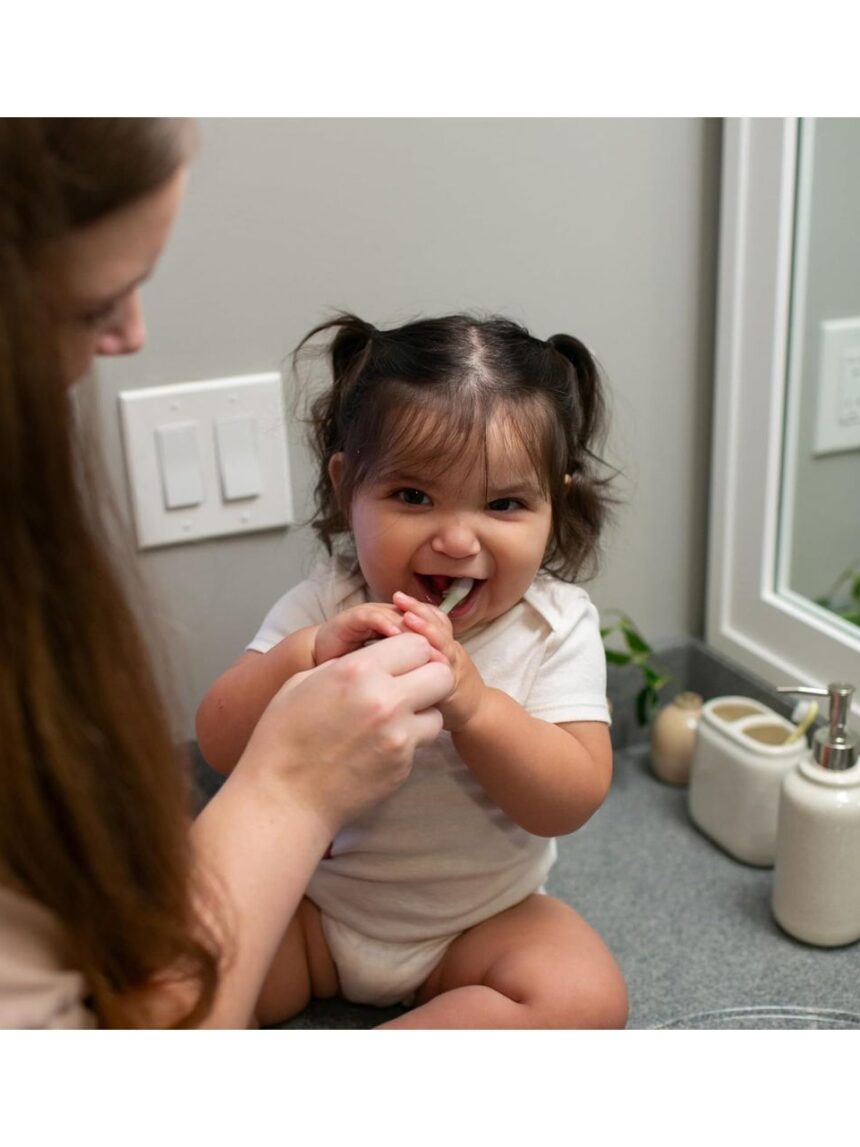 Dr. brown's βρεφική οδοντόβουρτσα ελεφαντάκι mint hg016 - Dr Browns