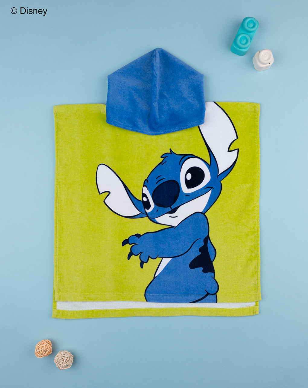 βρεφικό πόντσο θαλάσσης λαχανί stitch για αγόρι