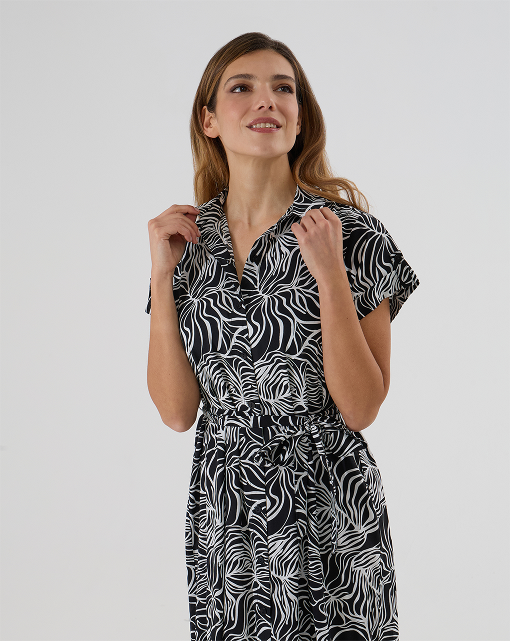 γυναικείο φόρεμα εγκυμοσύνης /θηλασμού μαύρο - Prénatal