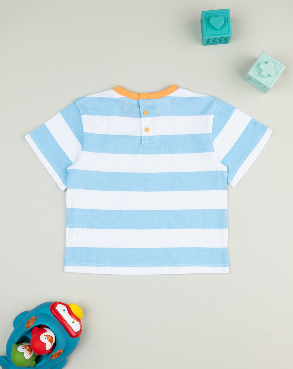 βρεφικό t-shirt ριγέ με δελφίνι για αγόρι - Prénatal