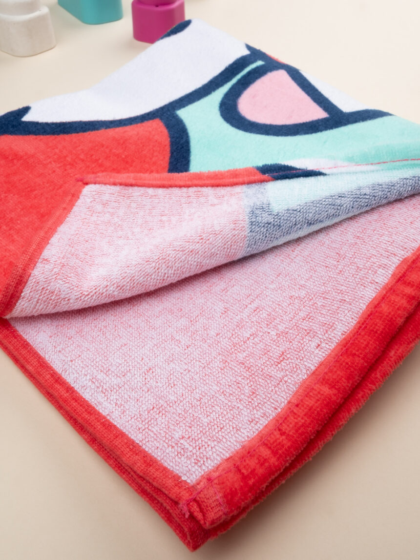 βρεφικό πόντσο θαλάσσης κοραλί hello kitty για κορίτσι - Prénatal