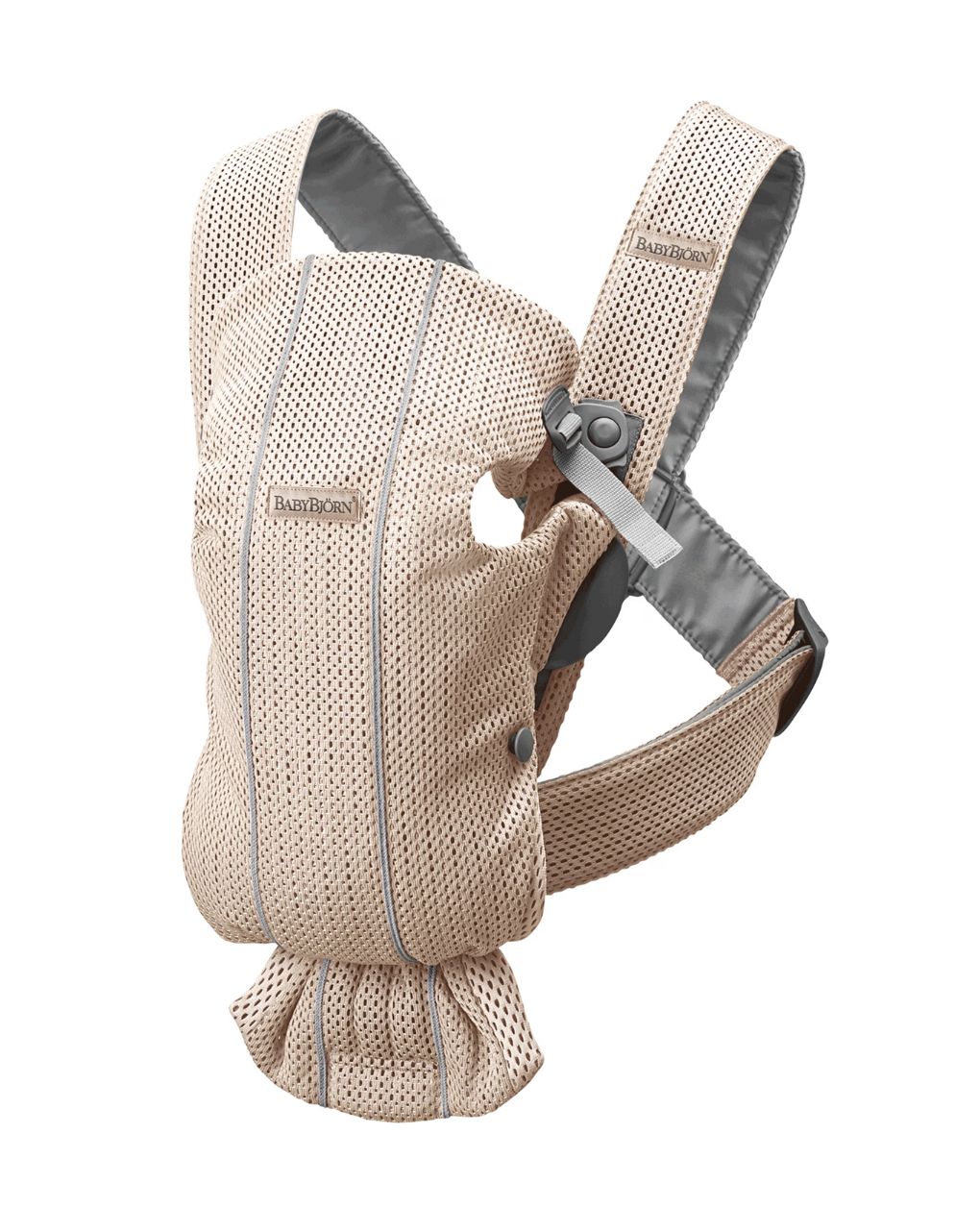 Babybjorn μάρσιπος mini 3d mesh pearly pink