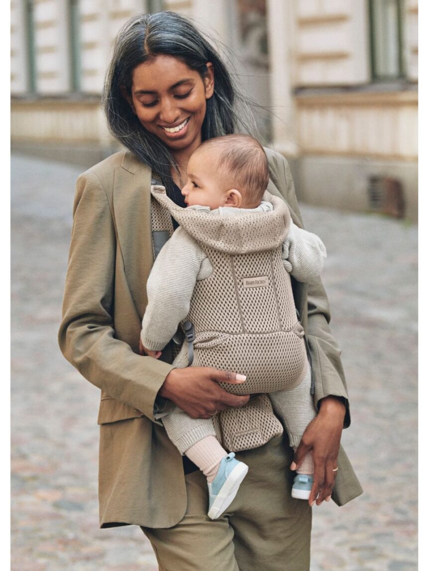 Babybjorn μάρσιπος move 3d mesh grey beige - Baby Bjorn