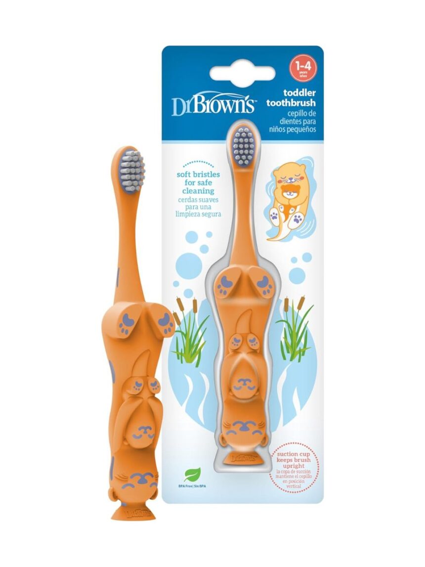 Dr. brown's οδοντόβουρτσα βίδρα orange hg097 - Dr Browns