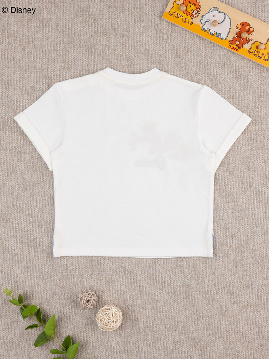 βρεφικό t-shirt κίτρινο/λευκό simba για αγόρι - Prénatal