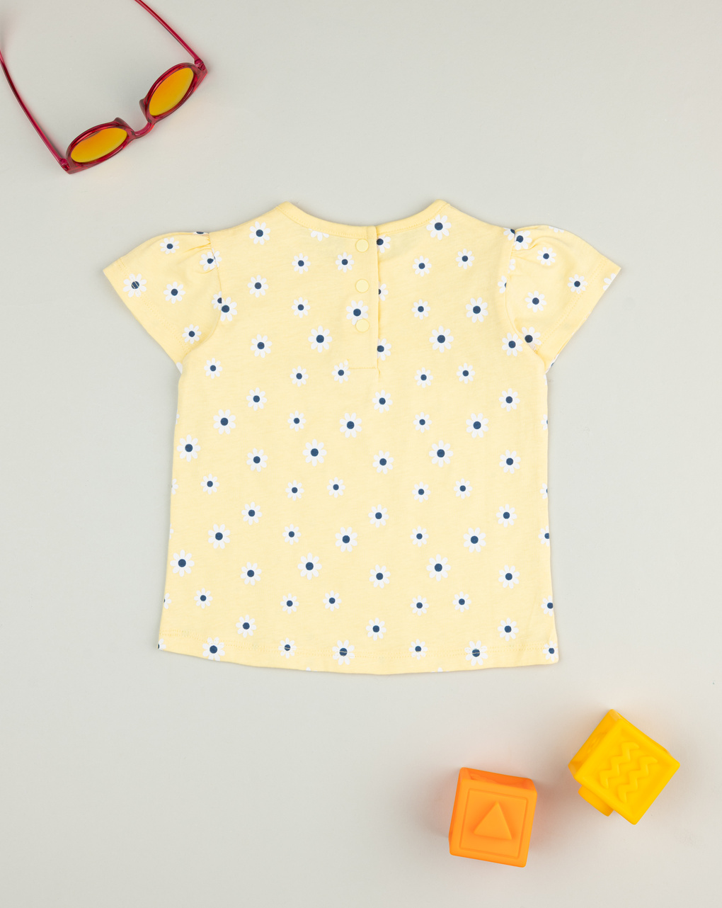 βρεφικό t-shirt κίτρινο με μαργαρίτες για κορίτσι - Prénatal