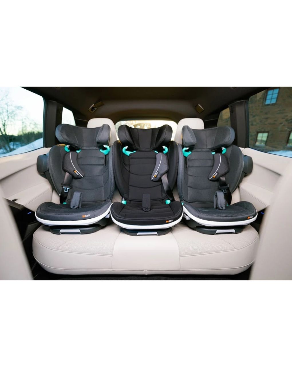 Besafe κάθισμα αυτοκινήτου izi flex fix 2 i-size (100-150cm) black soft breeze 11037469.bsb - Be Safe