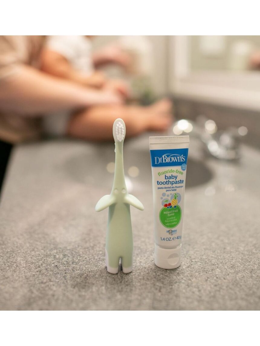 Dr. brown's βρεφική οδοντόβουρτσα ελεφαντάκι mint hg016 - Dr Browns