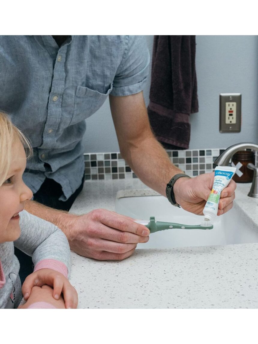 Dr. brown's οδοντόβουρτσα δεινοσαυράκι green hg088 - Dr Browns