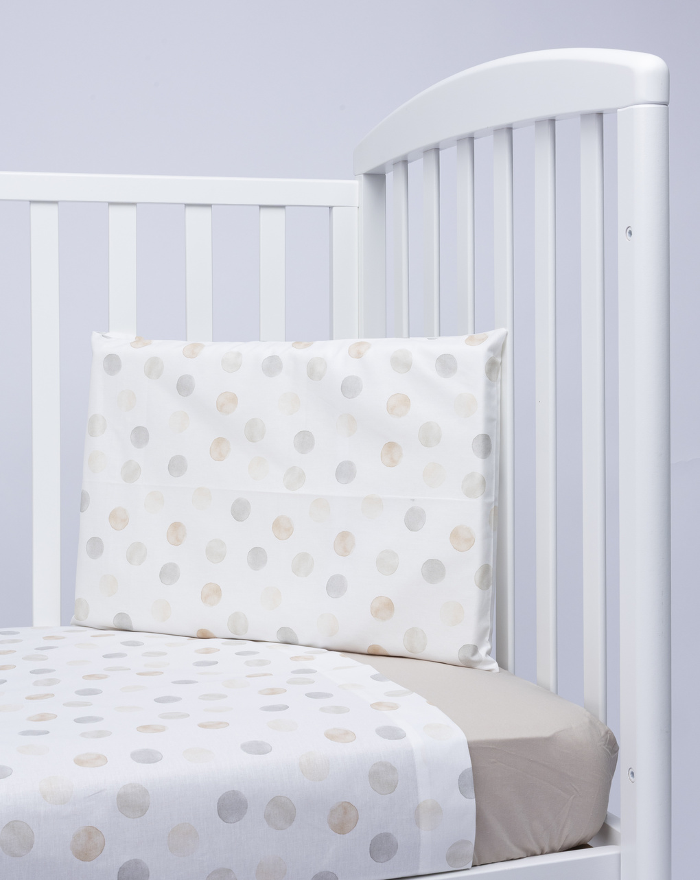 βρεφικό σετ για κρεβάτι πουά μπεζ πακέτο x3 - Prénatal