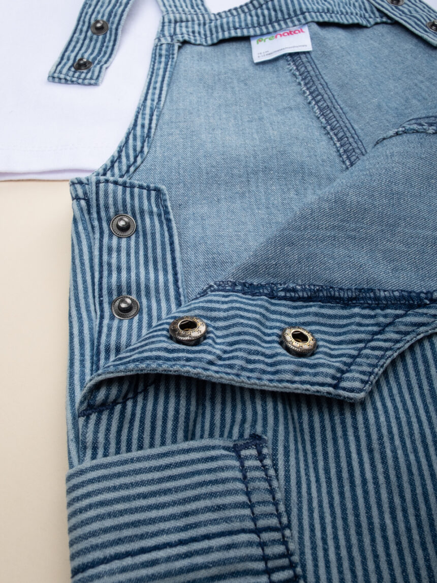 βρεφικό σετ t-shirt και σαλοπέτα chambray για αγόρι - Prénatal