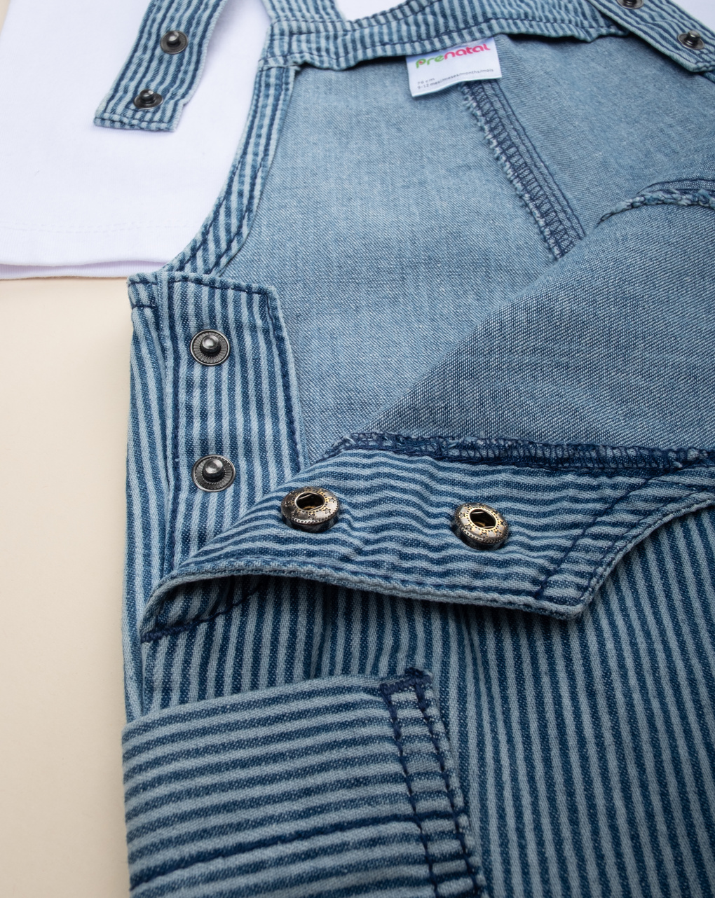 βρεφικό σετ t-shirt και σαλοπέτα chambray για αγόρι - Prénatal