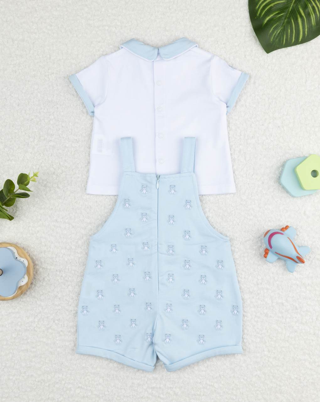βρεφικό σετ t-shirt και σαλοπέτα με αρκουδάκια για αγόρι - Prénatal